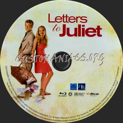 Letters to Juliet blu-ray label