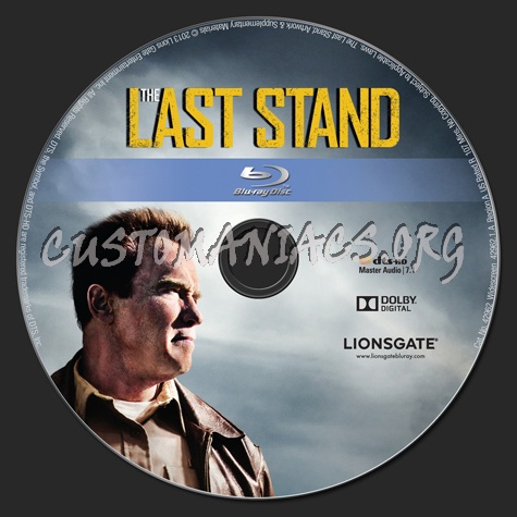 The Last Stand blu-ray label