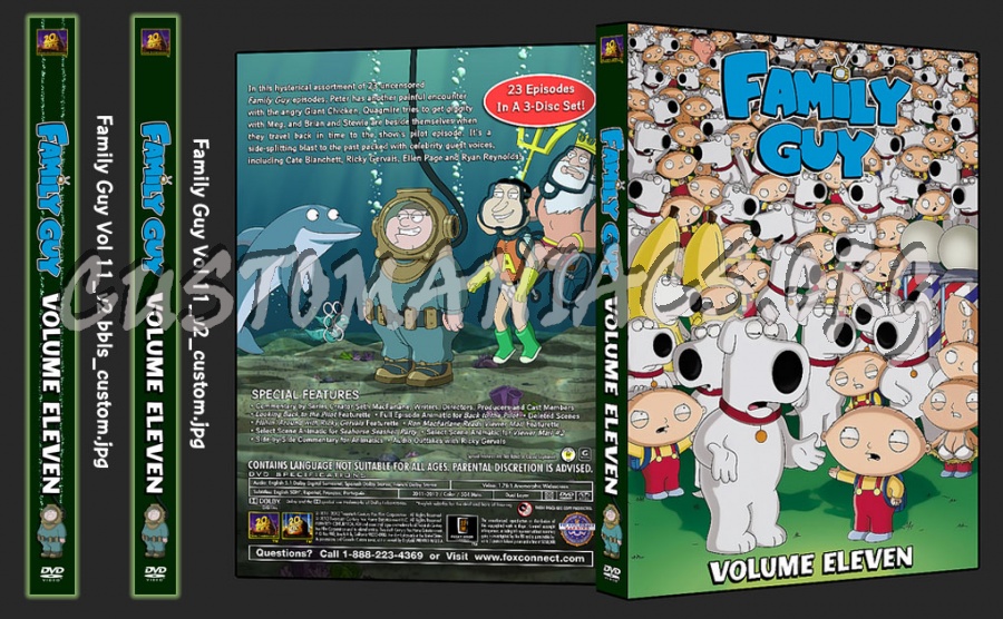 Family Guy Vol. 11 dvd cover