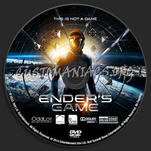 Ender's Game dvd label