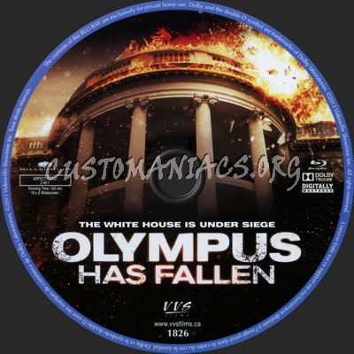 Olympus Has Fallen blu-ray label