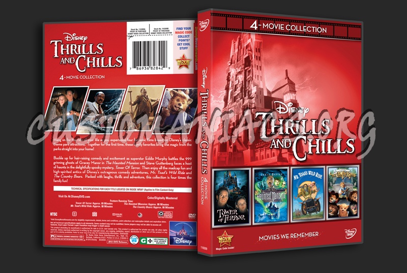 Disney Thrills and Chills dvd cover DVD Covers Labels by