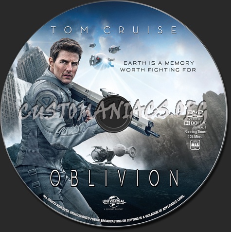 Oblivion dvd label