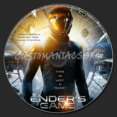 Ender's Game dvd label