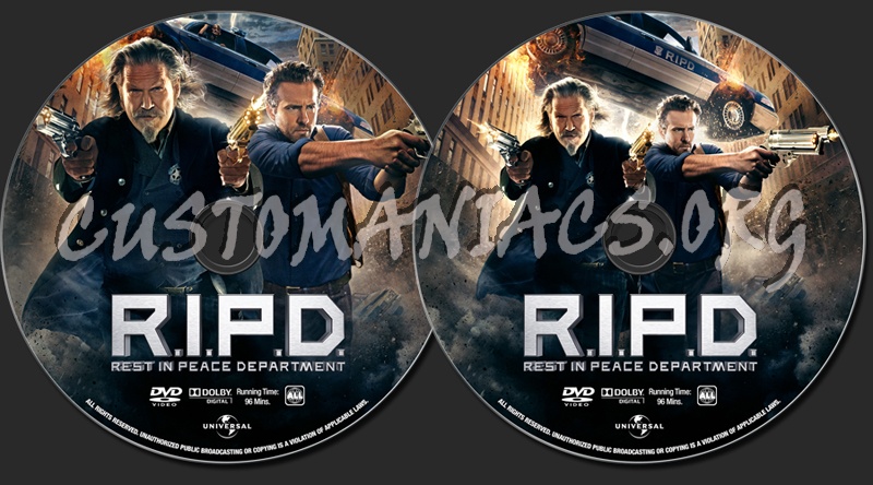 R.i.p.d. (Rest In Peace Department) dvd label