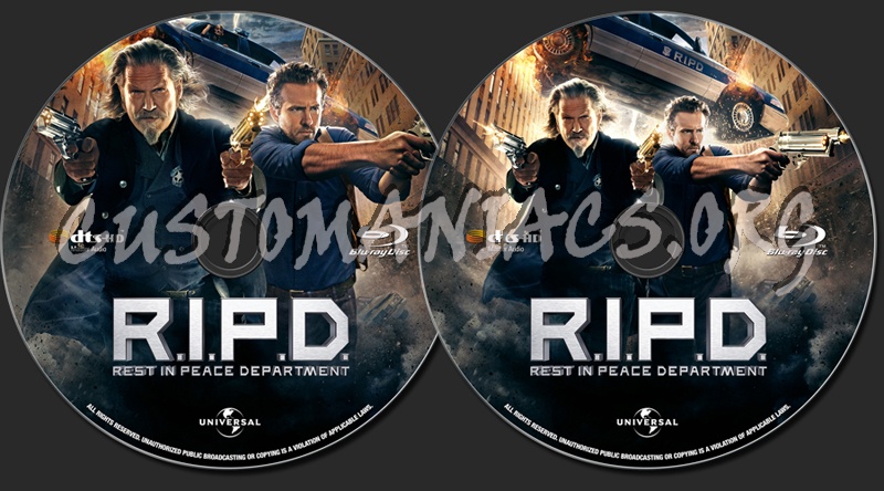 R.I.P.D. (Rest In Peace Department) blu-ray label