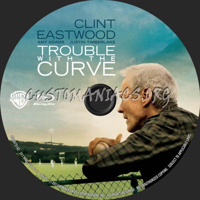 Trouble With the Curve blu-ray label