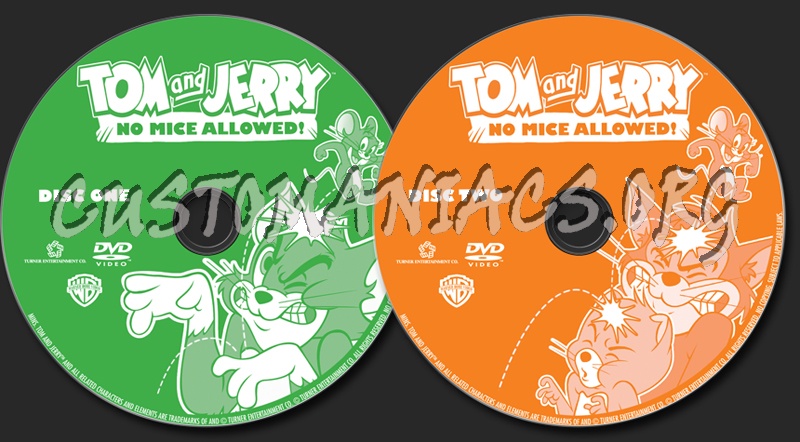 Tom and Jerry No Mice Allowed dvd label
