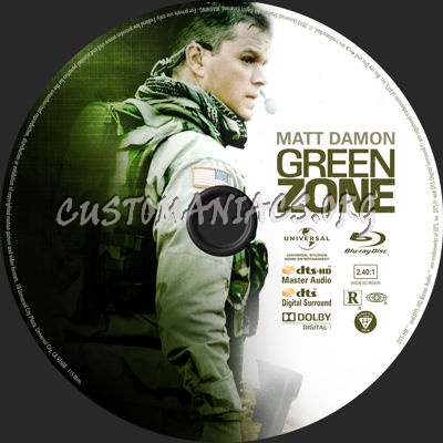 Green Zone blu-ray label