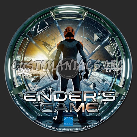 Ender's Game dvd label