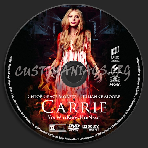 Carrie (2013) dvd label