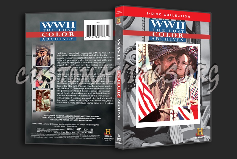 WWII the Lost Color Archives dvd cover