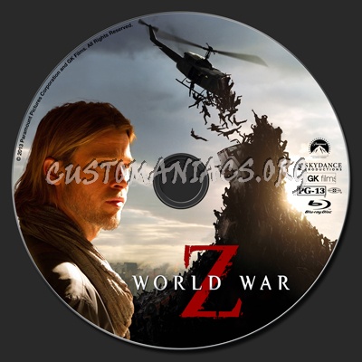 World War Z blu-ray label