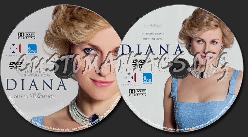 Diana dvd label