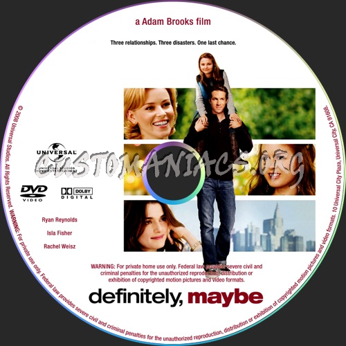 Definitely, Maybe dvd label