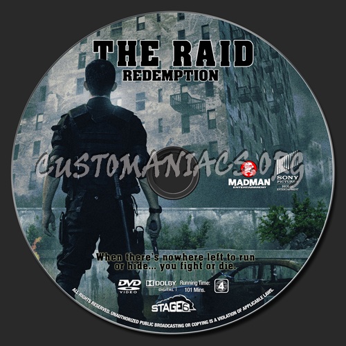 The Raid: Redemption dvd label