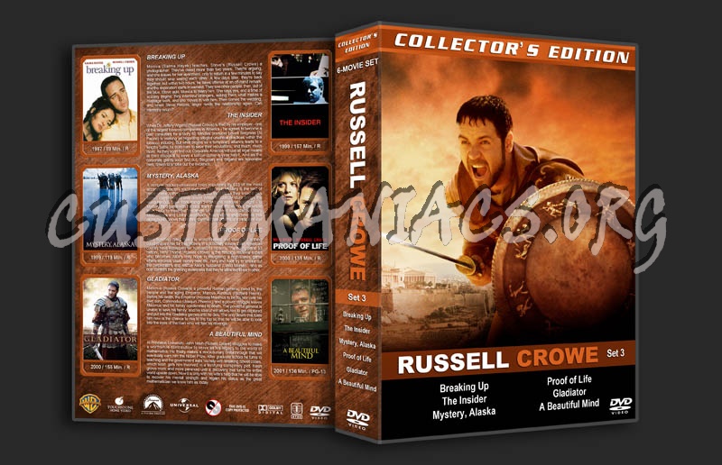 Russell Crowe Collection - Set 3 dvd cover