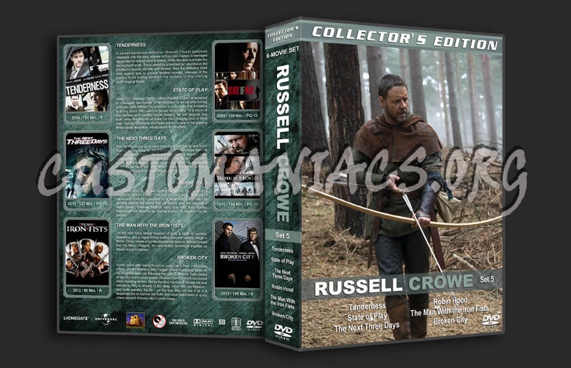 Russell Crowe Collection - Set 5 dvd cover