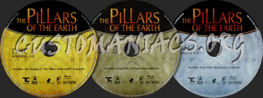 The Pillars of the Earth blu-ray label