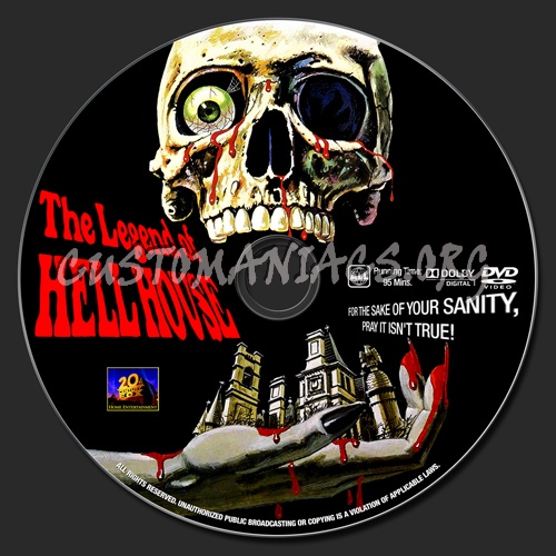 The Legend Of Hell House dvd label