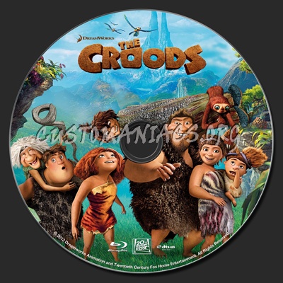 The Croods blu-ray label