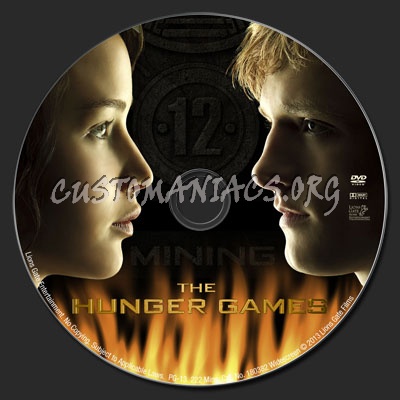 The Hunger Games 2013 dvd label