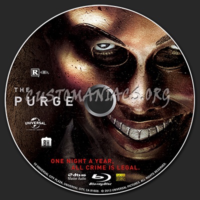 The Purge (2013) blu-ray label