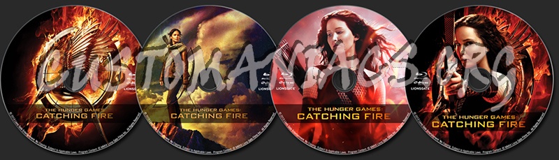 The Hunger Games: Catching Fire blu-ray label