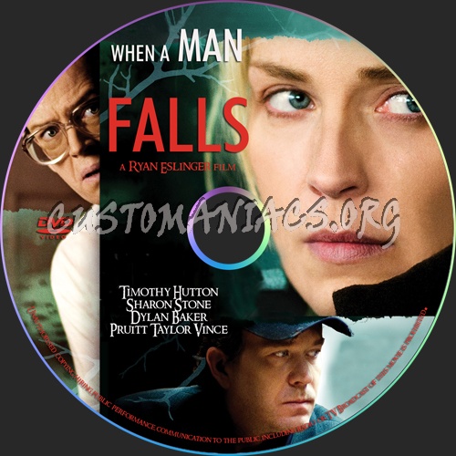 When a Man Falls dvd label