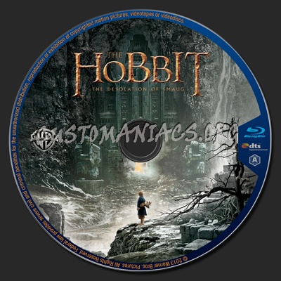 The Hobbit: The Desolation of Smaug blu-ray label