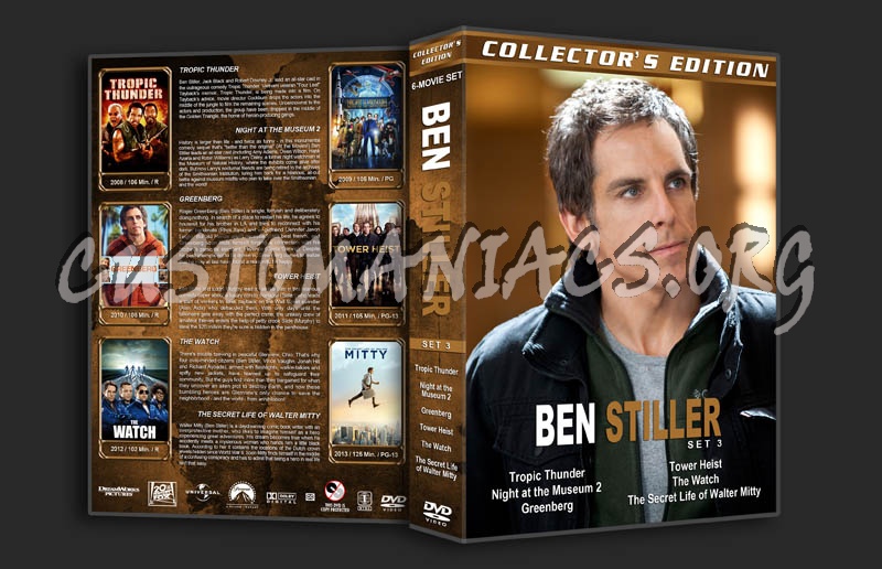 Ben Stiller - Collection 3 dvd cover