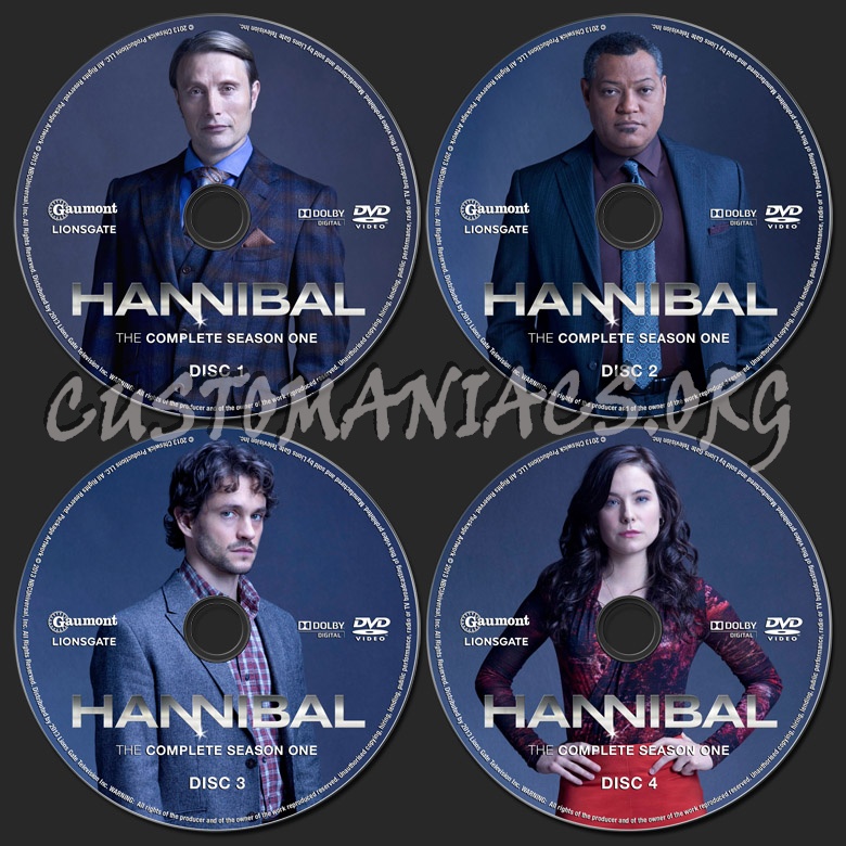 Hannibal Season 1 dvd label