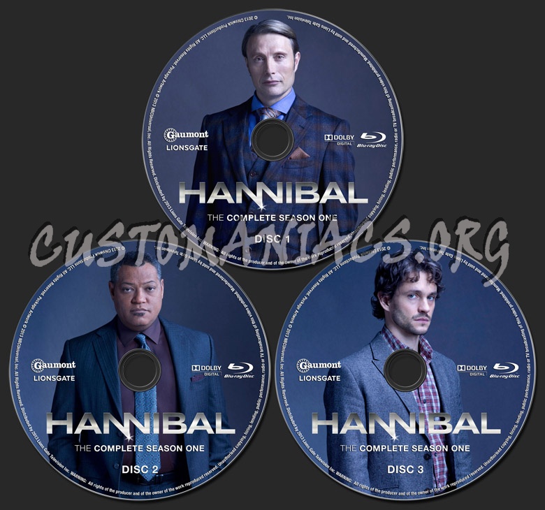 Hannibal Season 1 blu-ray label