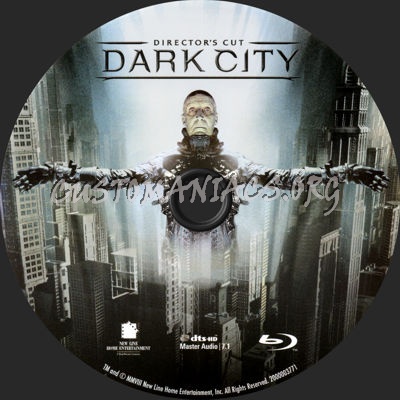 Dark City blu-ray label