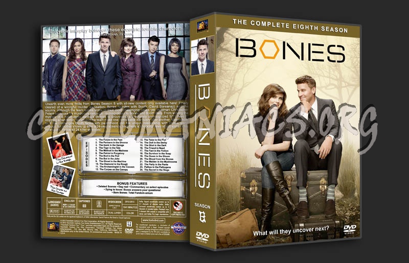 Bones - Season 8 dvd cover