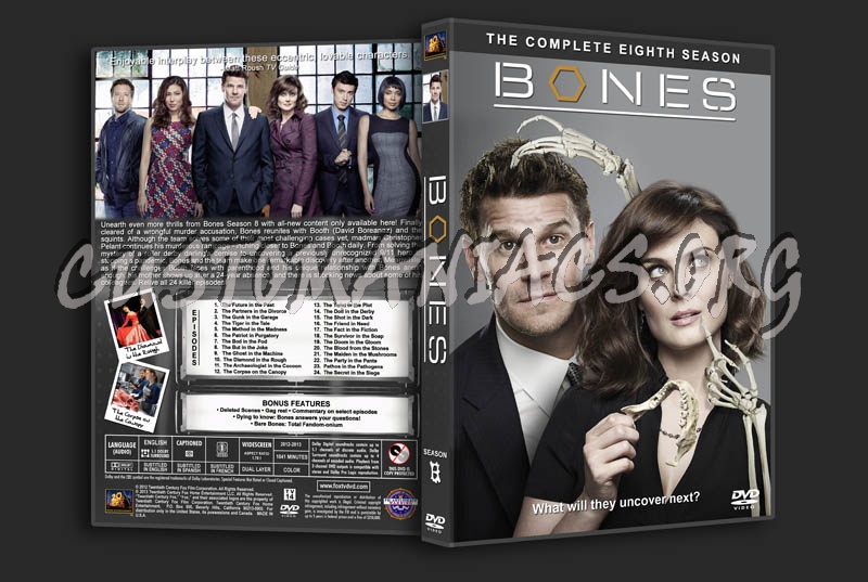 Bones - Season 8 dvd cover