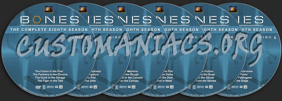 Bones - Season 8 dvd label