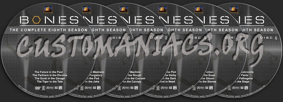 Bones - Season 8 dvd label