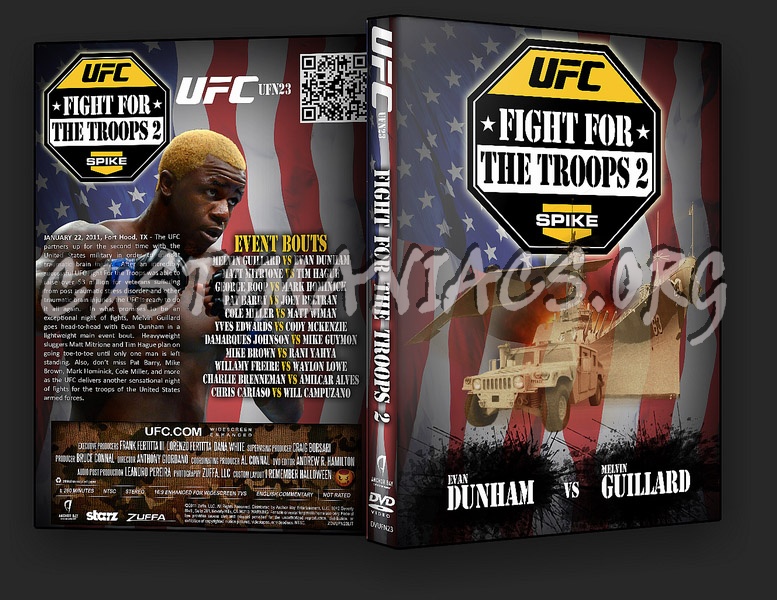 UFC UFN 23: Fight for the Troops 2 dvd cover