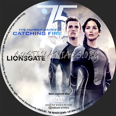 The Hunger Games: Catching Fire dvd label