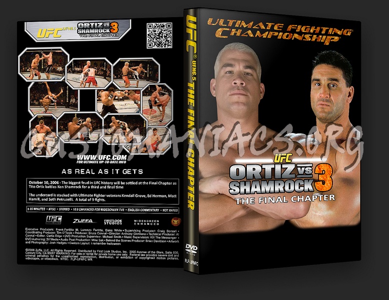 UFC UFN 6.5: Ortiz vs. Shamrock 3 dvd cover