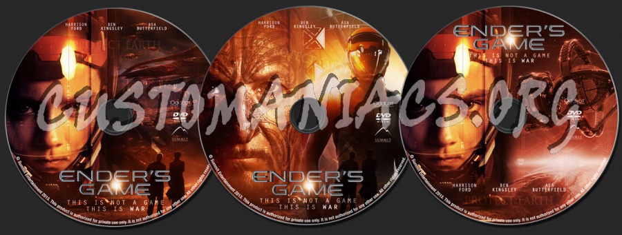 Ender's Game dvd label