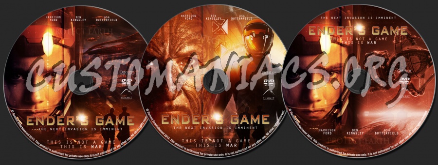 Ender's Game dvd label