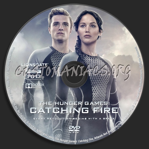 The Hunger Games: Catching Fire dvd label