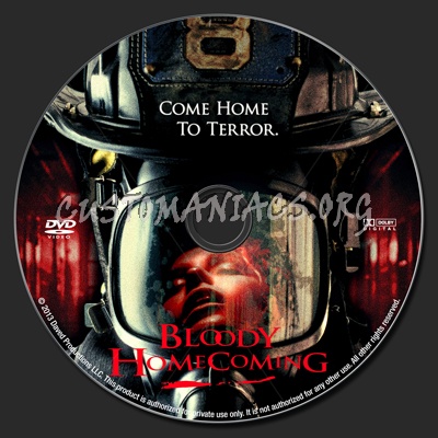 Bloody Homecoming dvd label