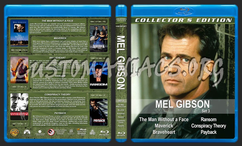 Mel Gibson Collection - Set 3 blu-ray cover