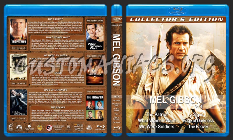 Mel Gibson Collection - Set 4 blu-ray cover