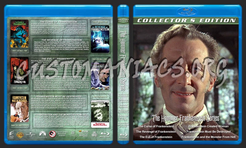 The Hammer Frankenstein Series blu-ray cover