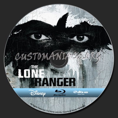 The Lone Ranger (2013) blu-ray label