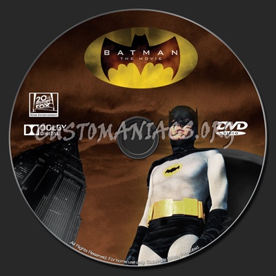 Batman The Movie (1966) dvd label